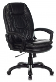 Кресло руководителя Бюрократ CH-868N черный Leather Venge Black эко.кожа крестовина пластик