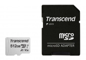 Флеш карта microSDXC 512Gb Class10 Transcend TS512GUSD300S-A 300S + adapter