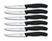 Набор ножей кухон. Victorinox Swiss Classic Steak (6.7233.6) компл.:6шт черный