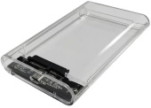 Внешний корпус для HDD/SSD AgeStar 3UB2P6C SATA III пластик прозрачный 2.5"