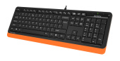 Клавиатура A4Tech Fstyler FK10 черный/оранжевый USB