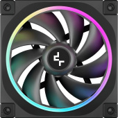 Вентилятор Deepcool FL12 черный 120х120x25мм LED 500-2150rpm 4pin (R-FL12-BKAPN1-G)