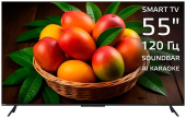 Телевизор QLED 55" Harper 55Q970TS черный 4K UHD SmartTV