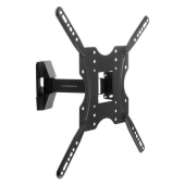 Кронштейн для телевизора Ultramounts UM 901 черный 32"-55" макс.30кг поворотно-выдвижной и наклонный