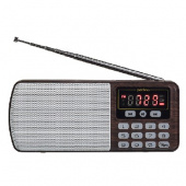 PERFEO ЕГЕРЬ FM+/MP3/USB коричневый (i120-BK)