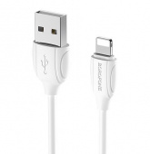 BOROFONE BX19 "Benefit" USB-8 Pin 2.4A 1М белый