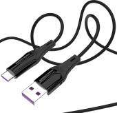 MORE CHOICE (4620202550033) K35a USB 3.0A для Type-C силикон 1м Black