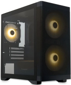 Корпус HSPD M320 черный без БП Mini-Tower mATX (M320-TGBK-ARGB)
