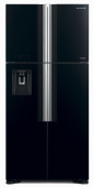 Холодильник Hitachi R-W660PUC7 GBK 2-хкамерн. черное стекло (двухкамерный)