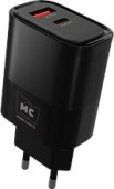 MORE CHOICE (4620202555571) NC81a СЗУ 1USB+1Type-C 3.0A PD 20W+ QC3.0 , черный
