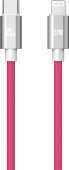 AKSBERRY (6900327590014) X165 Liquid silicone Type-C -Lightning, розовый