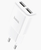 HOCO (6931474749499) СЗУ HOCO C88A Star round dual port (белый)
