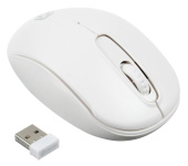 Мышь Оклик 505MW белый оптическая (1000dpi) беспроводная USB для ноутбука (3but)
