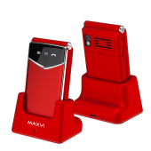 Мобильный телефон Maxvi E11ds Red-Silver красный/серебристый