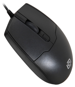 Мышь Оклик 147M черный оптическая (1600dpi) USB (4but)