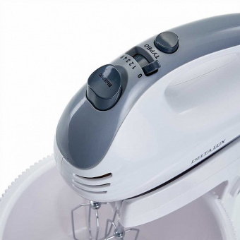 Миксер DELTA LUX DE-7901С белый с серым