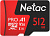 Карта памяти microSDXC 512Gb Class10 Netac NT02P500PRO-512G-R P500 Extreme Pro + adapter