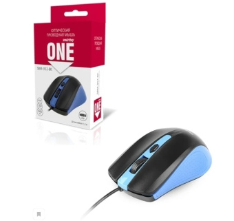 Мышь проводная SMARTBUY SBM-352-BK ONE сине-черная