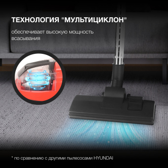Пылесос Hyundai HYV-C3075 2000Вт красный