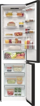 Холодильник Gorenje NRK6202EBXL4  черный мат.