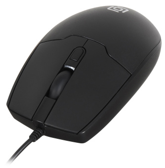 Мышь Оклик 147M черный оптическая (1600dpi) USB (4but)