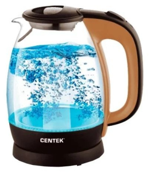 Чайник Centek CT-0056 бежевый+кофе