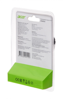 Мышь Acer OMW020 черный оптическая (1600dpi) USB (3but)