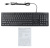 Клавиатура Оклик 550ML черный USB slim Multimedia LED