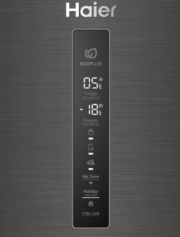 Холодильник Haier C4F740CBXGU1 черная нержавеющая сталь 