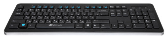 Клавиатура Оклик 870S черный USB беспроводная slim Multimedia