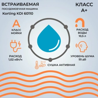 Посудомоечная машина KORTING KDI 60110