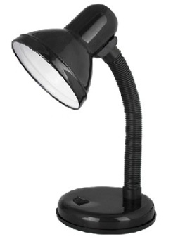 ULTRAFLASH UF-301P С02 черный (Светильник настольный,230V 60W)