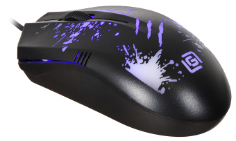 Мышь Оклик 399M STIGMA черный оптическая (1000dpi) USB (3but)