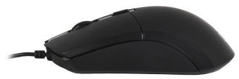Мышь Оклик 207M черный оптическая (2400dpi) USB (4but)