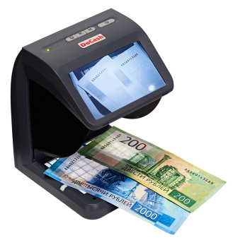Детектор банкнот Docash Mini Combo просмотровый мультивалюта