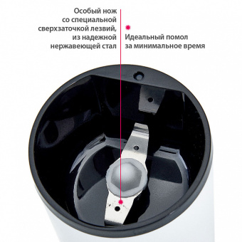 Кофемолка Delta DL-087К белая 250Вт белый