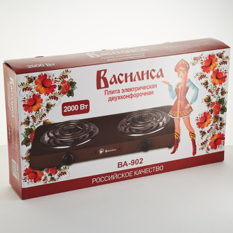 Электрическая плитка ВАСИЛИСА ВА-902 коричневая