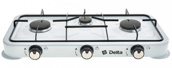 DELTA D-2207 Газ. плита трехконфорочная белый