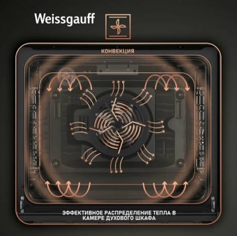 Духовой шкаф Weissgauff EOV 799 SB черный