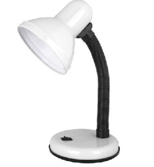 ULTRAFLASH UF-301P С01 белый (Светильник настольный,230V 60W)