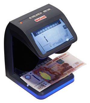 Детектор банкнот Docash Mini Combo просмотровый мультивалюта