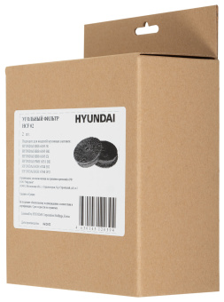 Комплект фильтров Hyundai HCF 02 черный (2шт.)