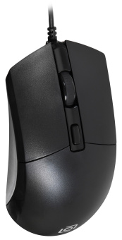 Мышь Оклик 207M черный оптическая (2400dpi) USB (4but)