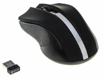 OKLICK 615MW черный/серебристый оптическая (1000dpi) беспроводная USB (2but)
