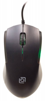 Мышь Оклик 245M черный оптическая (1000dpi) USB (3but)