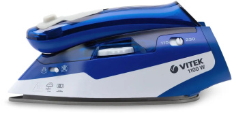 Утюг Vitek VT-1269 1100Вт дорожный синий/белый