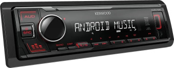 Автомагнитола Kenwood KMM-105 1DIN 4x50Вт