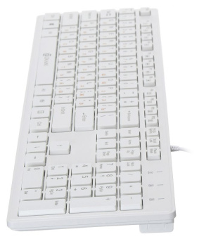 Клавиатура Оклик 500M белый USB slim Multimedia