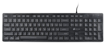 Клавиатура Оклик 550ML черный USB slim Multimedia LED