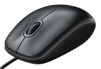 LOGITECH B100 black (USB, оптическая, 800dpi, 2but) (910-003357)